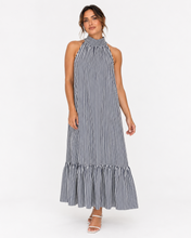 Load image into Gallery viewer, Rosa Stripe Maxi Dress - Navy