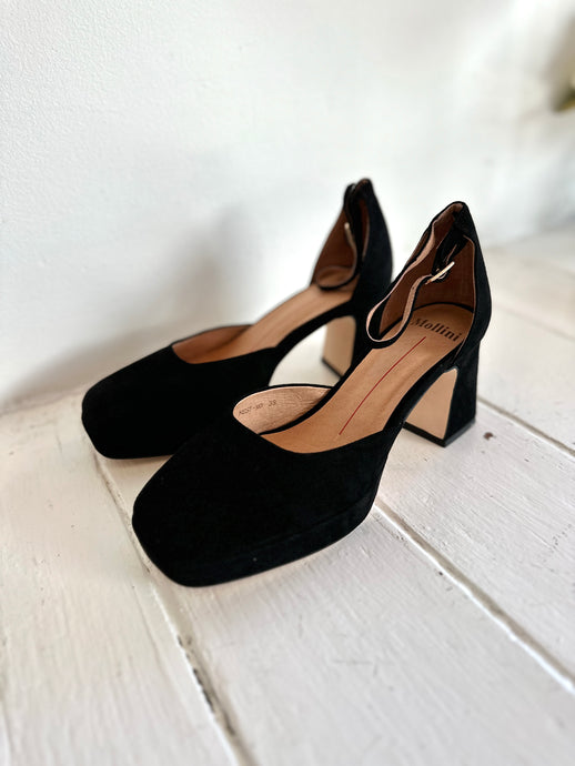 Nest Suede Heels