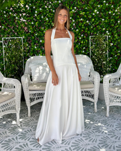 Load image into Gallery viewer, Formal Dress White Halter