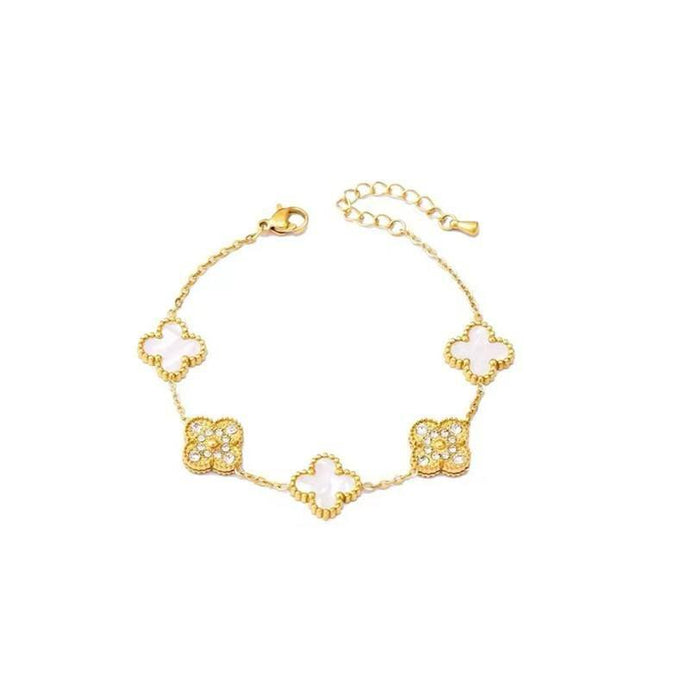 Susan Rose CZ Clover Bracelet