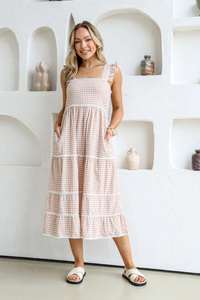 Pippy Gingham Midi Dress