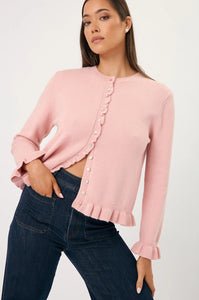 Polly Frill Knit Cardigan