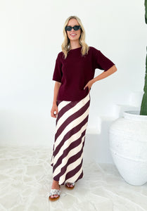 Idaho Stripe Maxi Skirt