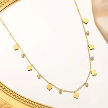 Load image into Gallery viewer, SS Multi Clover CZ Necklace