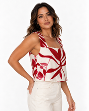 Load image into Gallery viewer, Scarlet Bloom Top