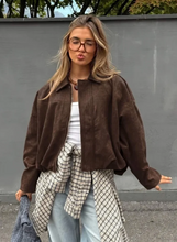 Load image into Gallery viewer, Maison Suede Bomber