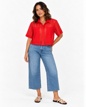 Load image into Gallery viewer, Sheer Goodness Shirt - Poppy Red