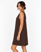 Load image into Gallery viewer, Simone V Neck Linen Short Dress