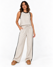 Load image into Gallery viewer, Amira Linen Sleeveless Top - Natural