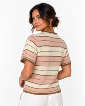 Load image into Gallery viewer, Solene Stripe Cardi Top