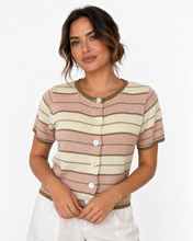 Load image into Gallery viewer, Solene Stripe Cardi Top