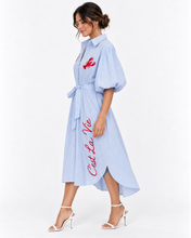 Load image into Gallery viewer, Mariniere Embroidered Shirt Dress