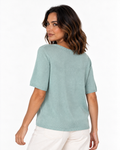 Load image into Gallery viewer, Summer Knit Top - Dusty Blue
