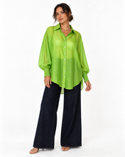Load image into Gallery viewer, Verde Sheer Blouse