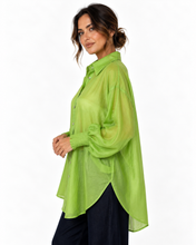 Load image into Gallery viewer, Verde Sheer Blouse