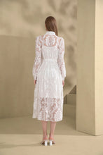 Load image into Gallery viewer, Yvette Midi Dress - White