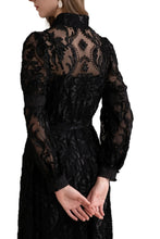 Load image into Gallery viewer, Yvette Lace Midi Dress - Black