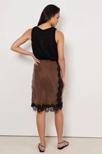 Load image into Gallery viewer, Fortune Cupro Lace Detail Skirt