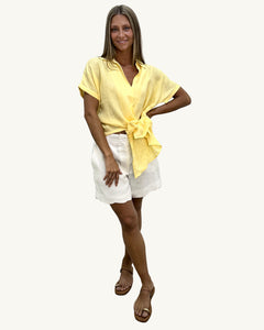 Aria Linen Top