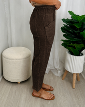 Load image into Gallery viewer, Luxe Linen Pants -Chocolate
