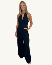 Load image into Gallery viewer, Lily Halter Neck Jumpsuit