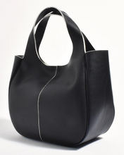 Load image into Gallery viewer, Beatrice Curved Contrast Piping Tote Bag