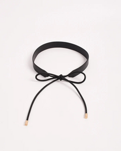 Tie Front Wide Back Belt