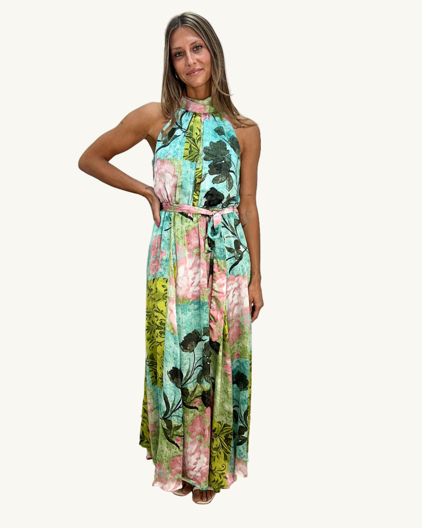 printed boho dress