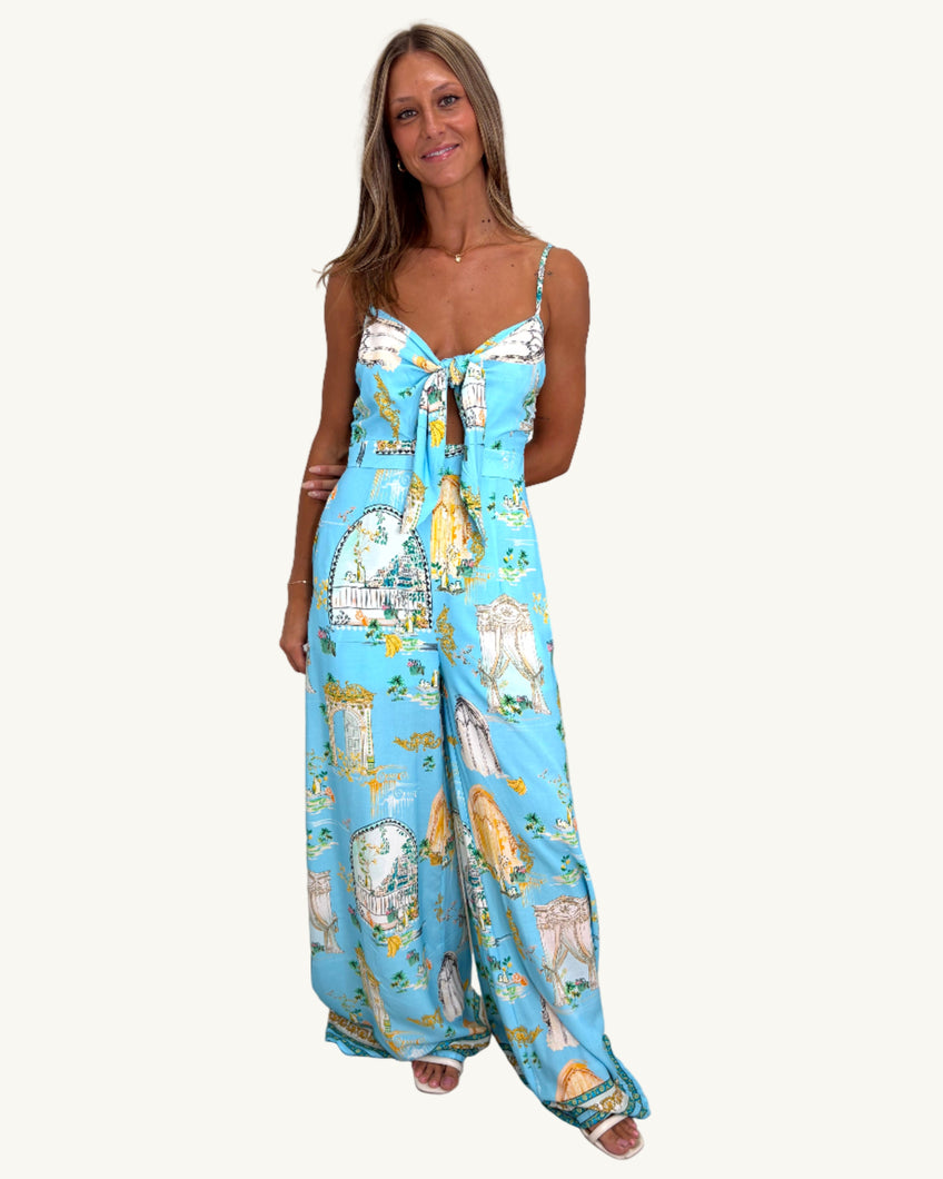 Sunlit Tie Front Jumpsuit