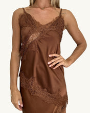 Load image into Gallery viewer, Ashen Satin &amp; Lace Camisole