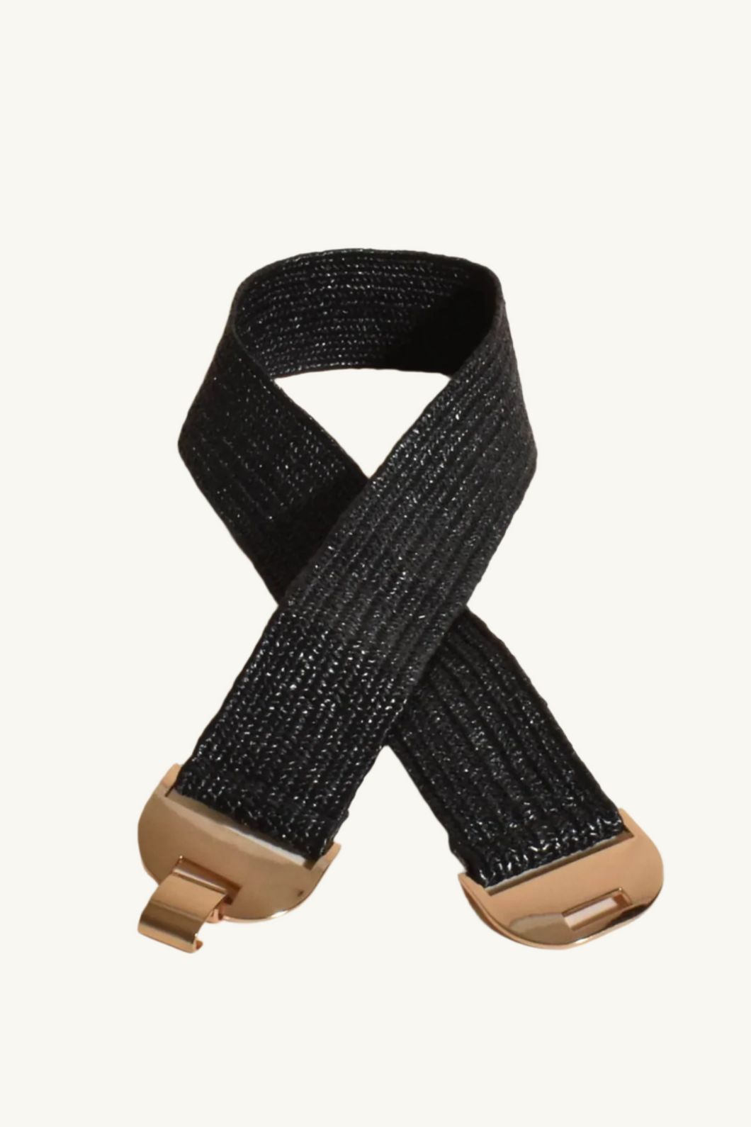 Metal Clasp Front Stretch Belt