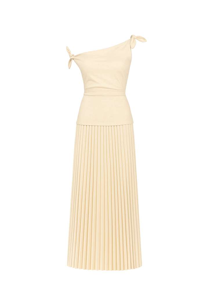 Cupid Pleated Midi Dress