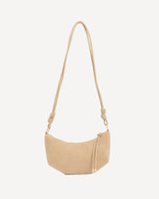 Load image into Gallery viewer, Curved Panel Faux Suede Bag