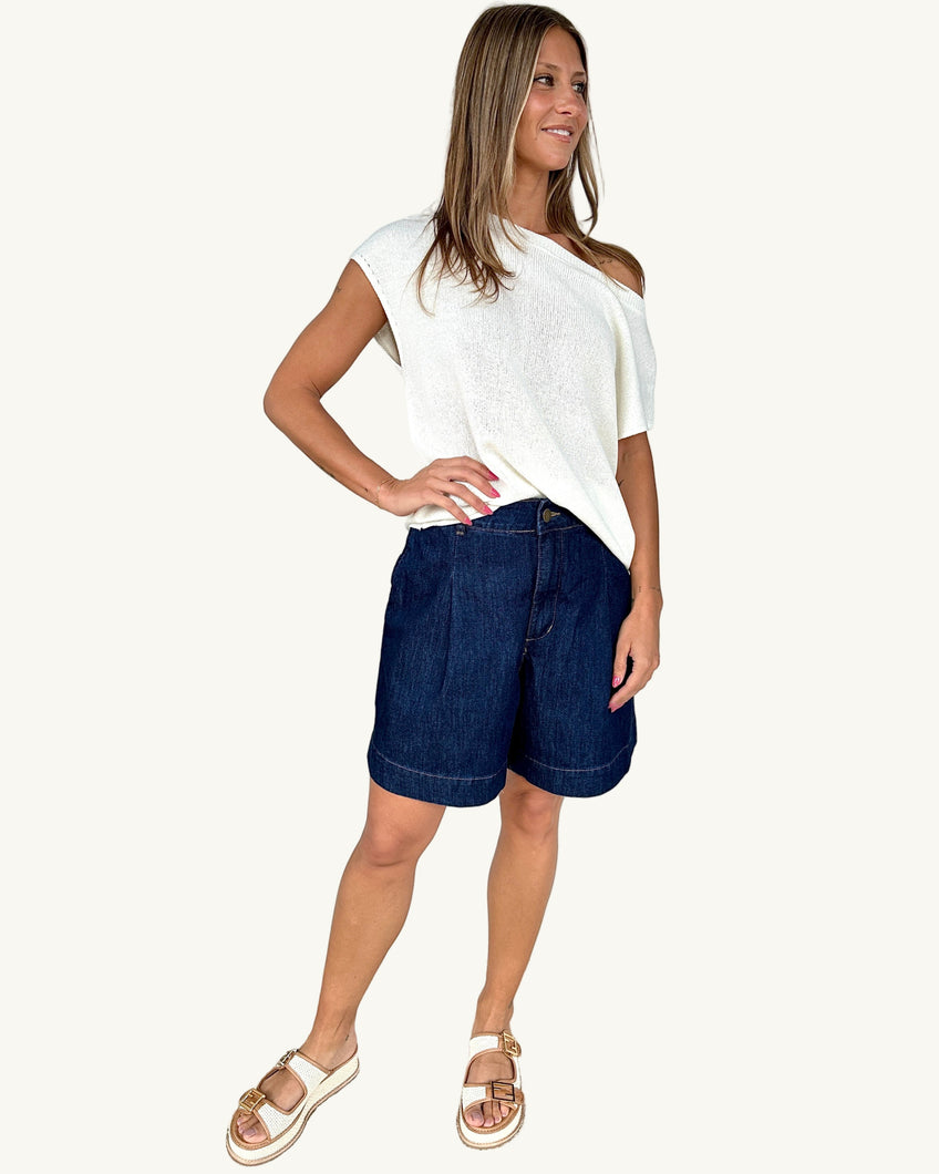 bermuda denim shorts