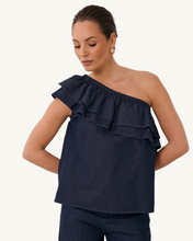 Load image into Gallery viewer, Pippa One Shoulder Lightweight Top