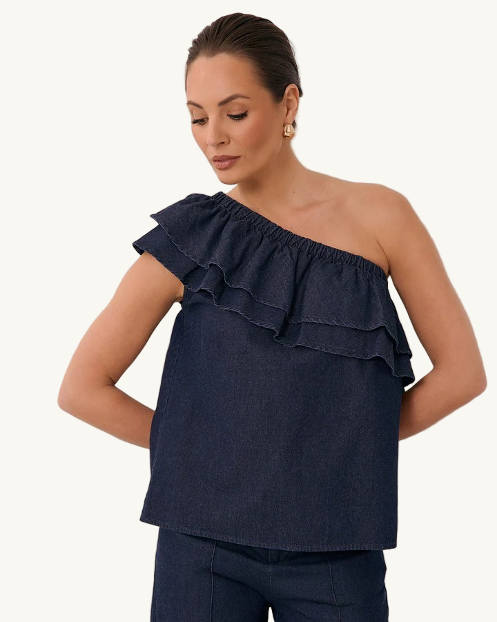 Pippa One Shoulder Lightweight Top