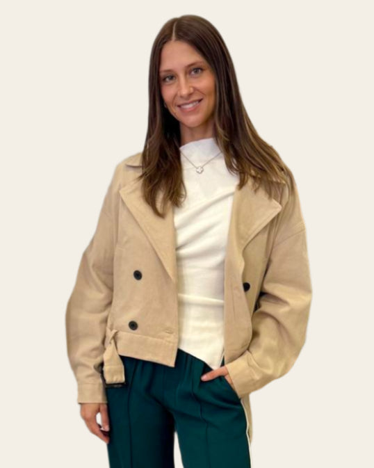 Adaline Crop Trench Coat