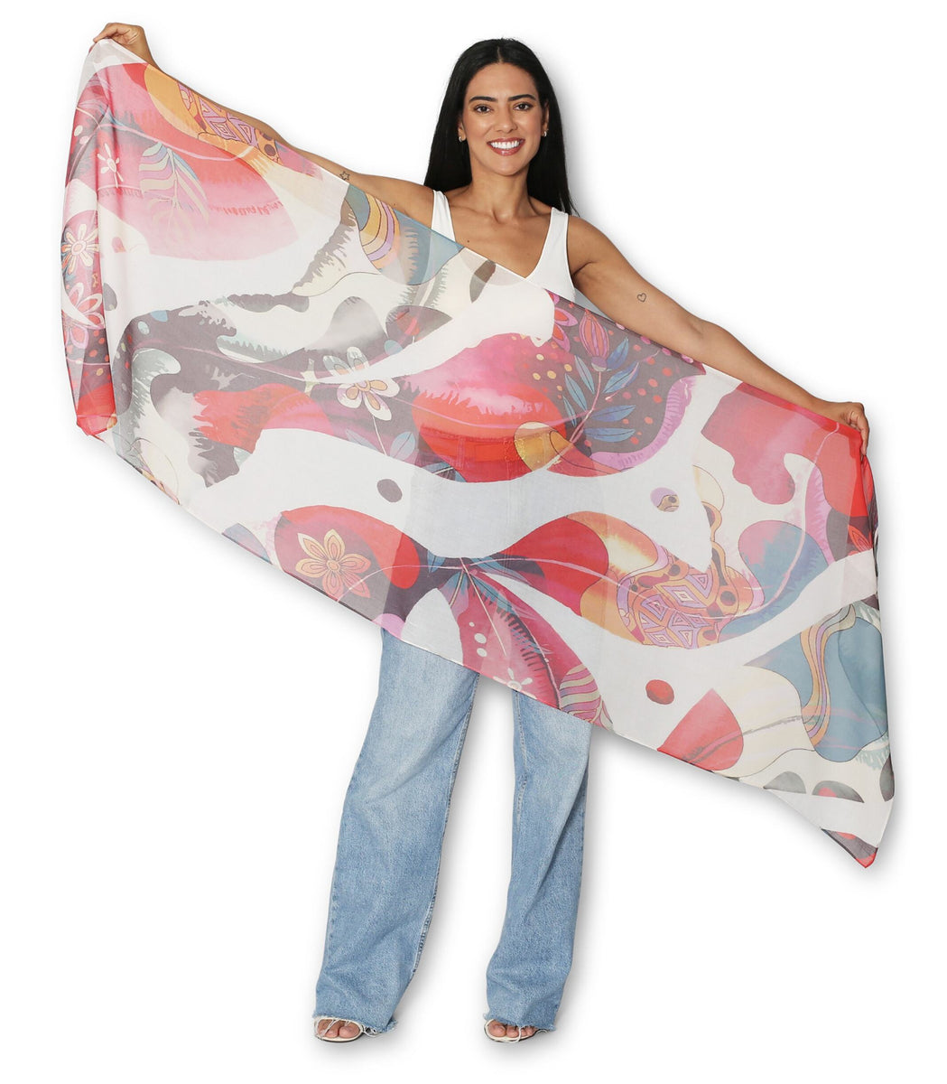 Flora Flow Scarf By The Artists Label – Lula & Sasha