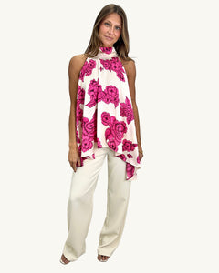 JEWELL TOP - Fuchsia Bloom