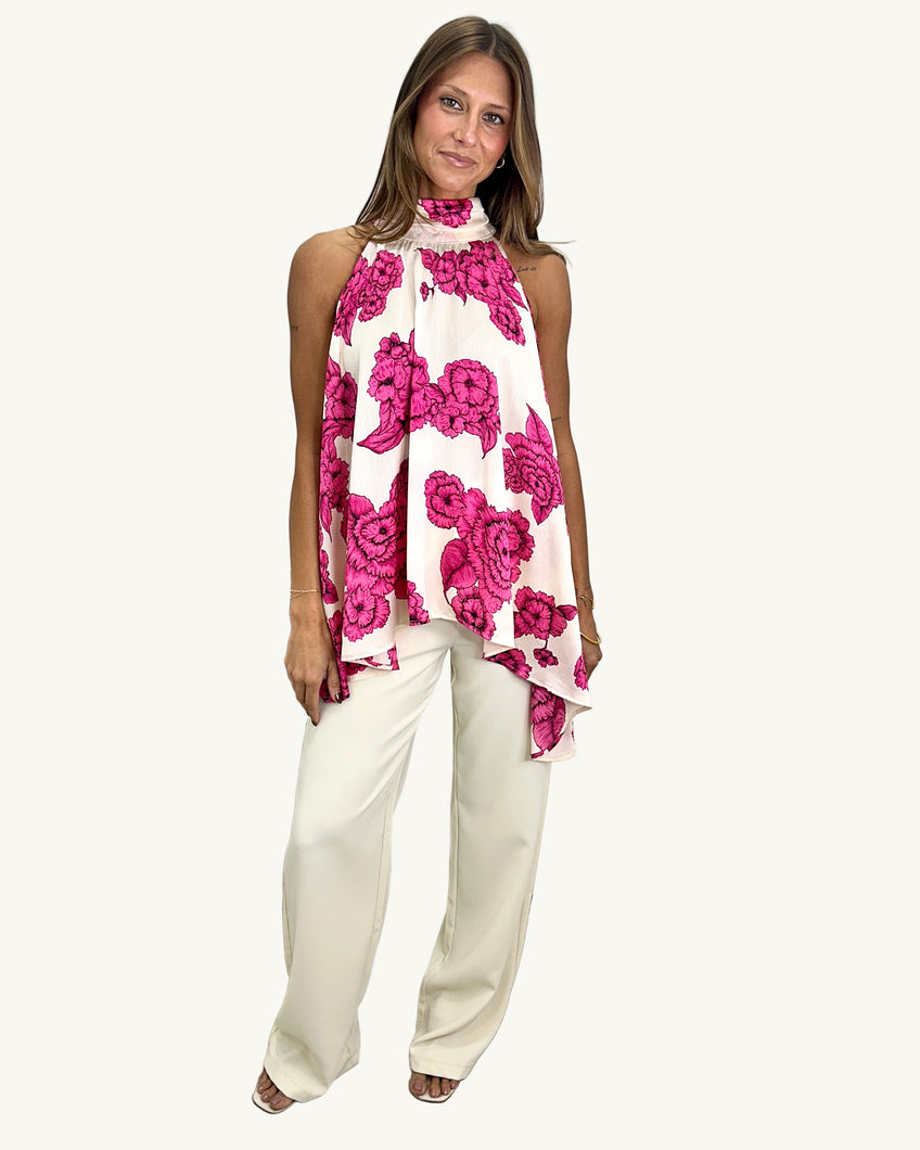 JEWELL TOP - Fuchsia Bloom