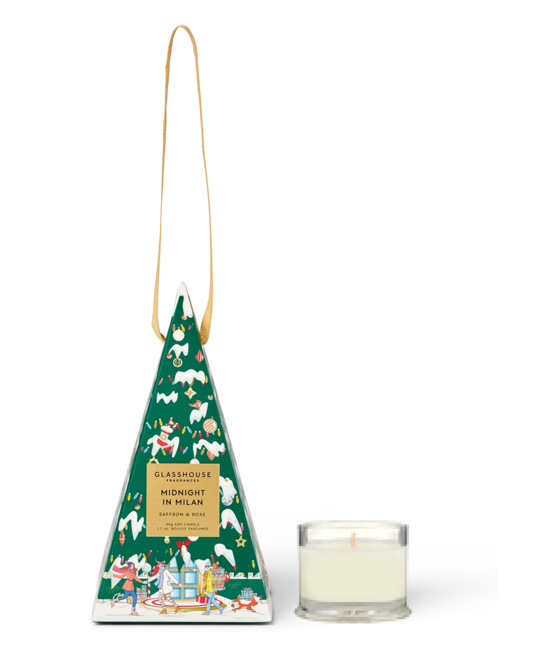 Glasshouse Christmas Bauble Candle 30g
