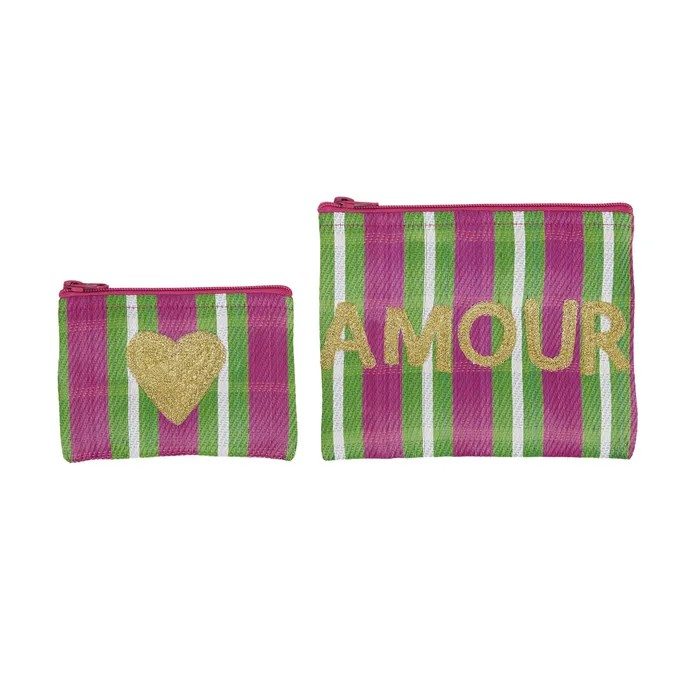 Amour Recycled Pouch / Set of 2