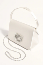 Load image into Gallery viewer, Adorne Charlotte Jewelled Satin Clutch