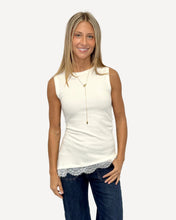 Load image into Gallery viewer, Veronica Lace Rib Tank