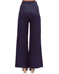 Harlow Linen Pants - Navy