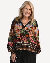 Load image into Gallery viewer, Madam Silk Top - Riviera Eclipse