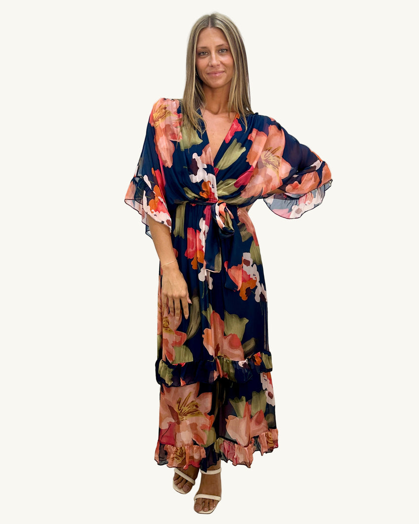 Marino Silk Midi Dress