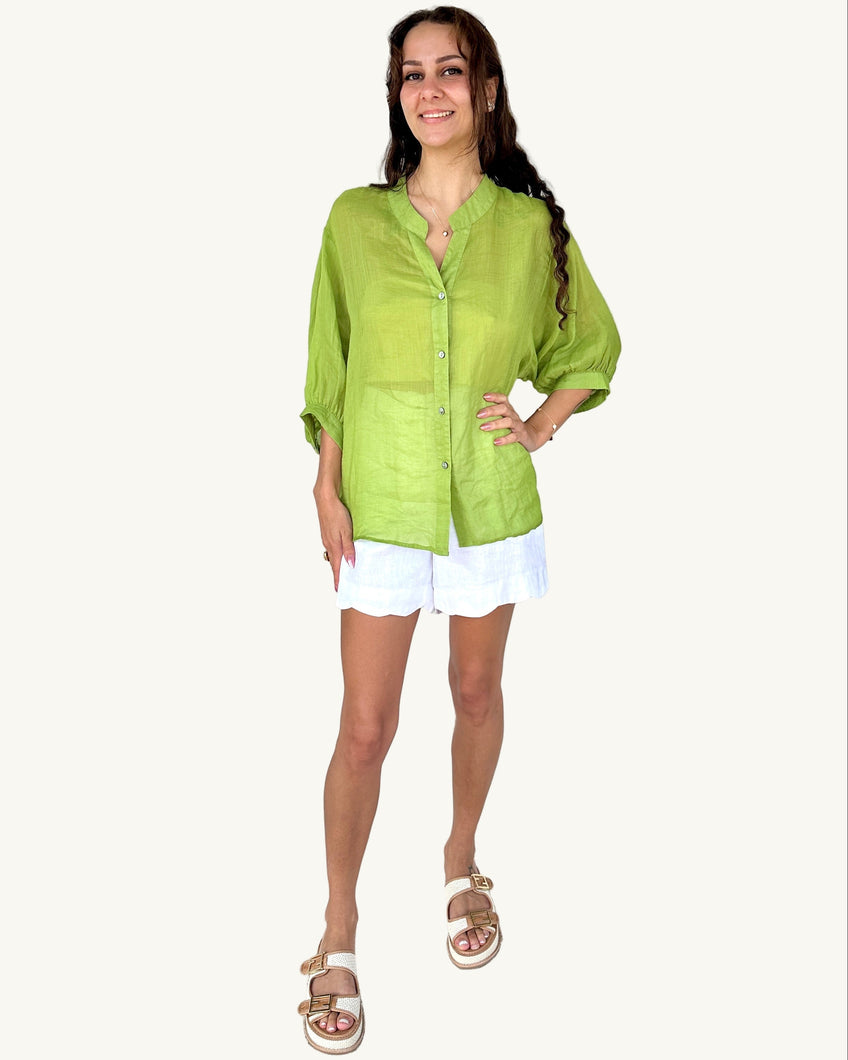 Dallas Shirt - Matcha Green