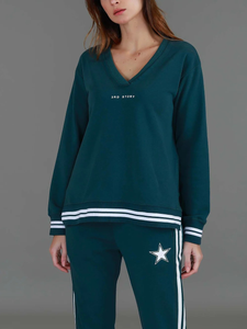Pammy V Neck Sweatshirt
