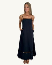 Load image into Gallery viewer, black maxi dress cut out detail